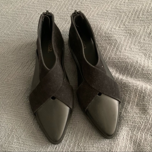 New Melissa black pointed toe shoes - Picture 4 of 5